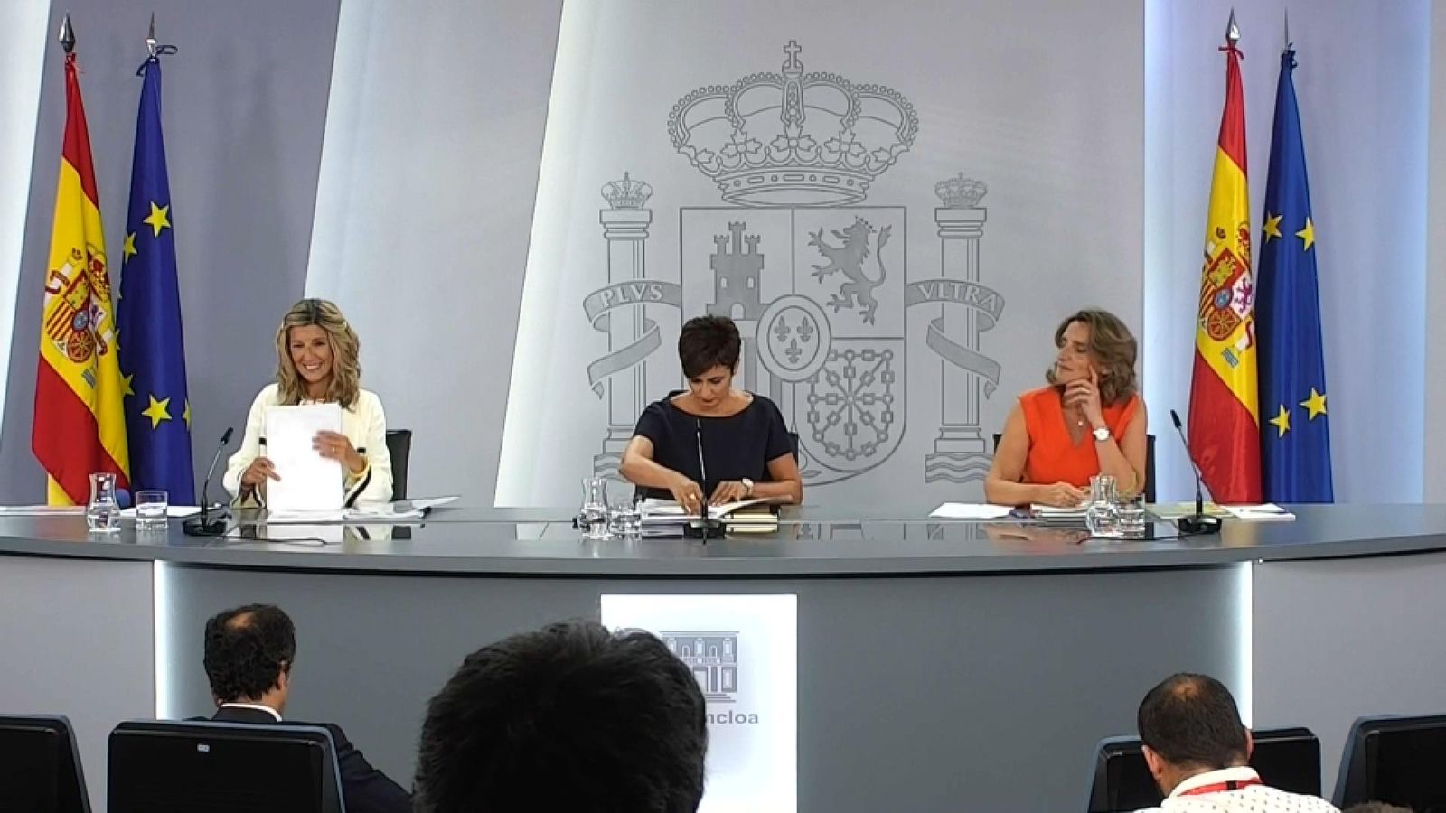 Roda de premsa posterior al Consell de Ministres