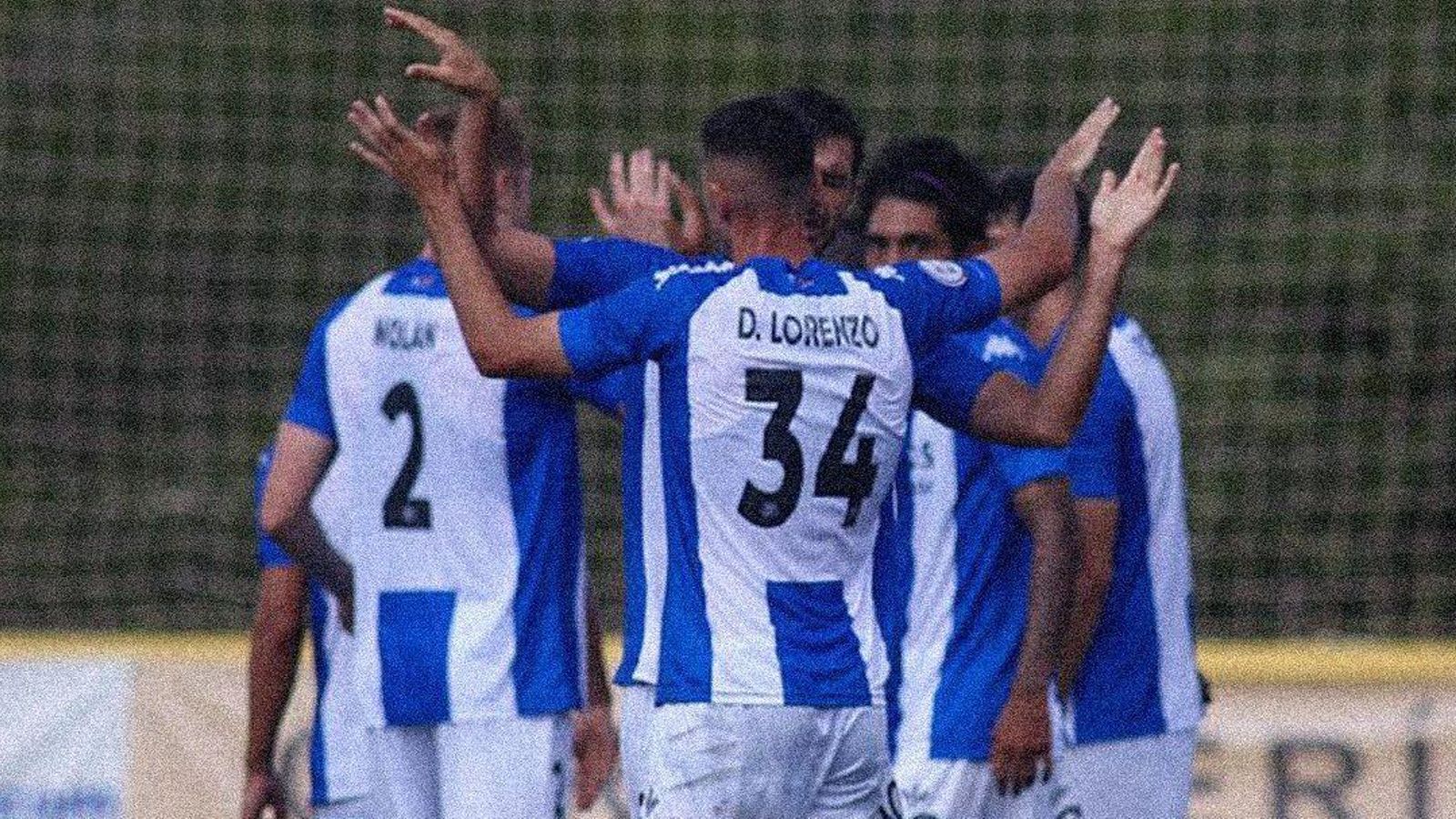 Els jugadors de l'Hèrcules celebren un dels gols Els jugador de l'Hèrcules celebren un dels gols