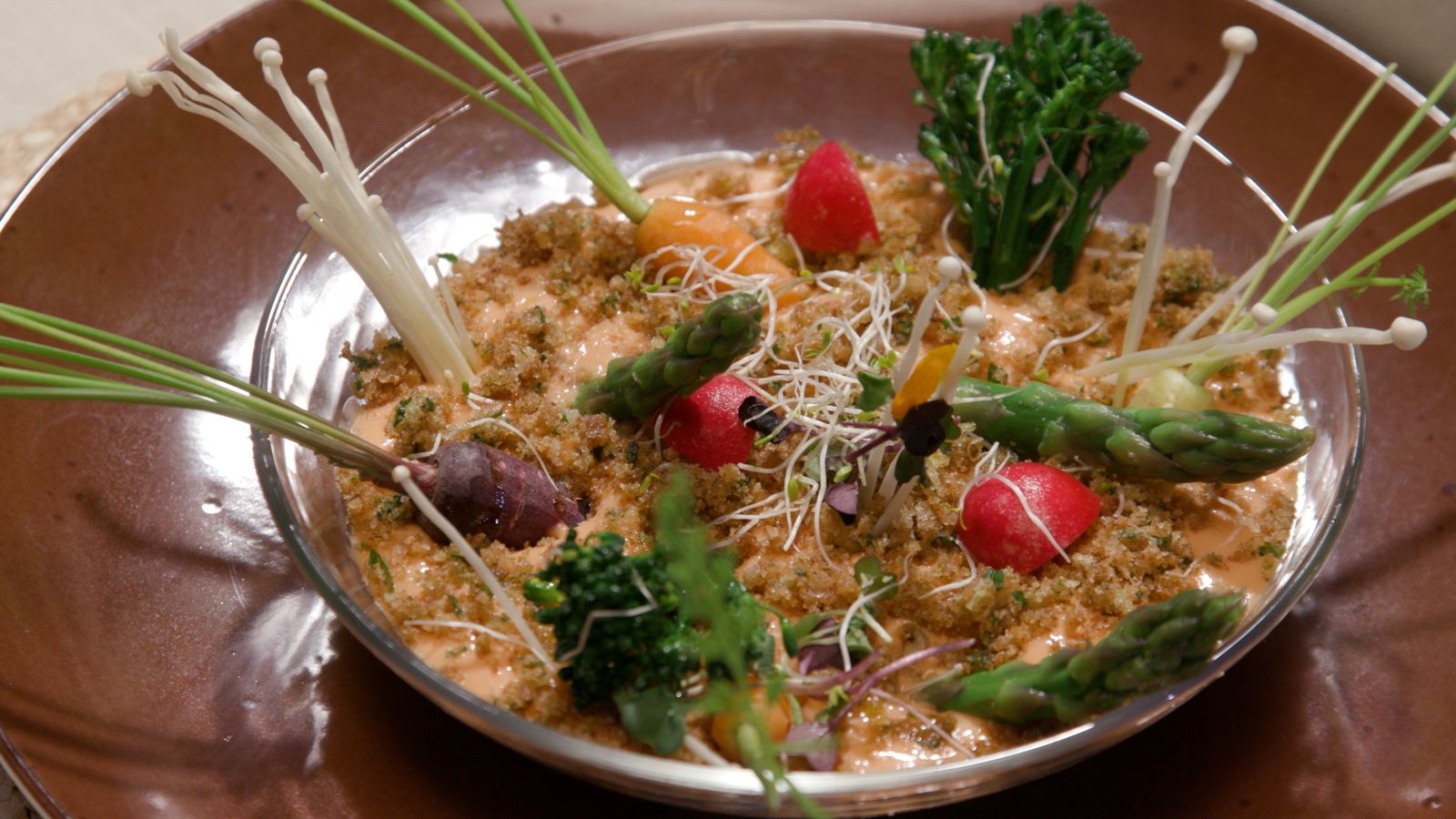 Dips de salmorejo amb verdures