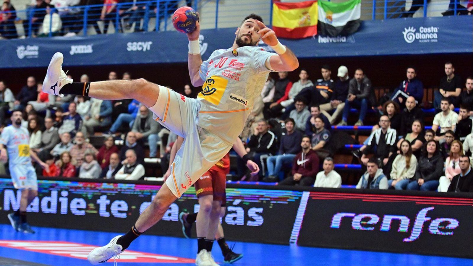 Gedeón Guardiola, en una acció d'atac