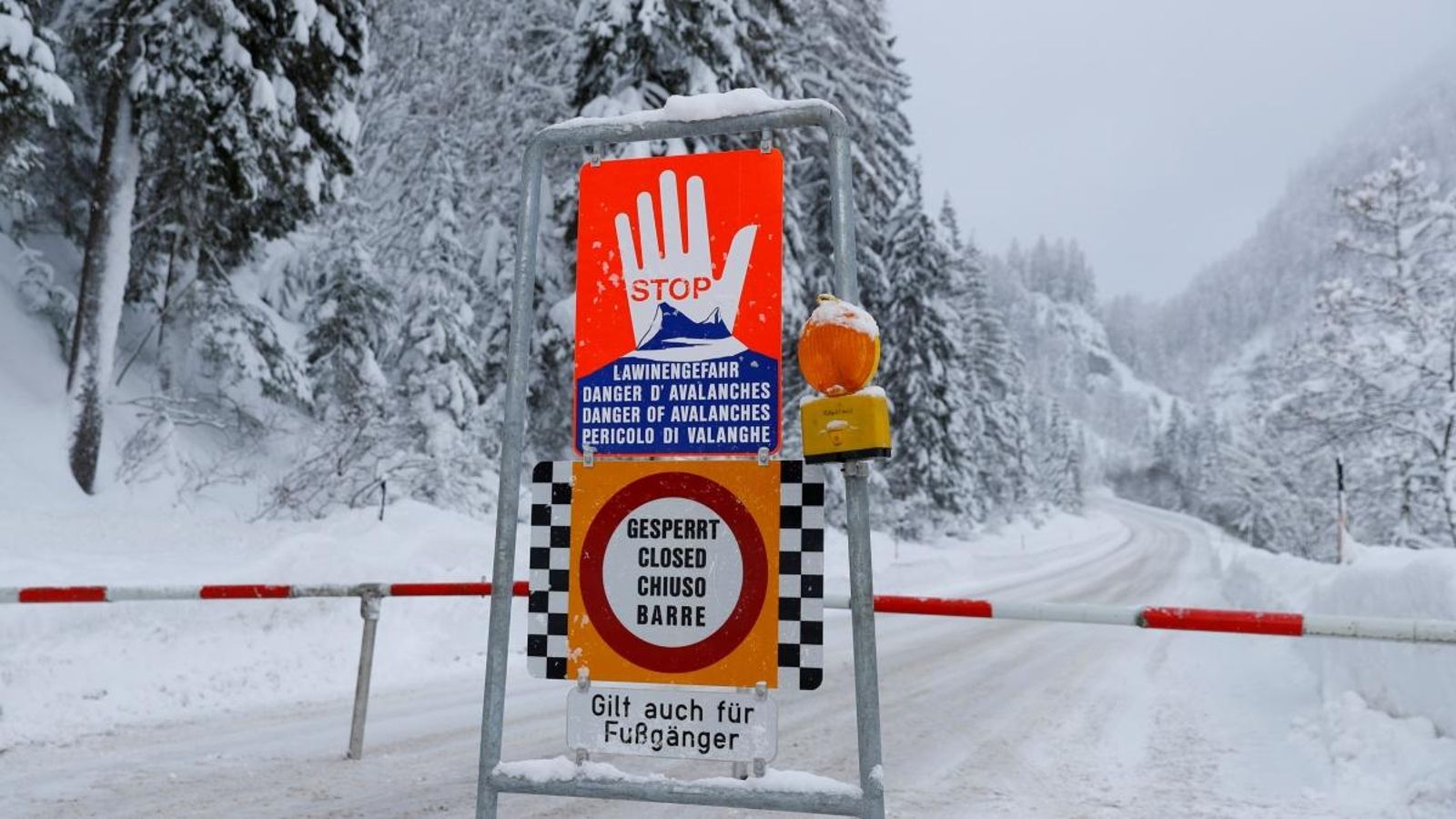 Pista tancada a Obertauern, Àustria