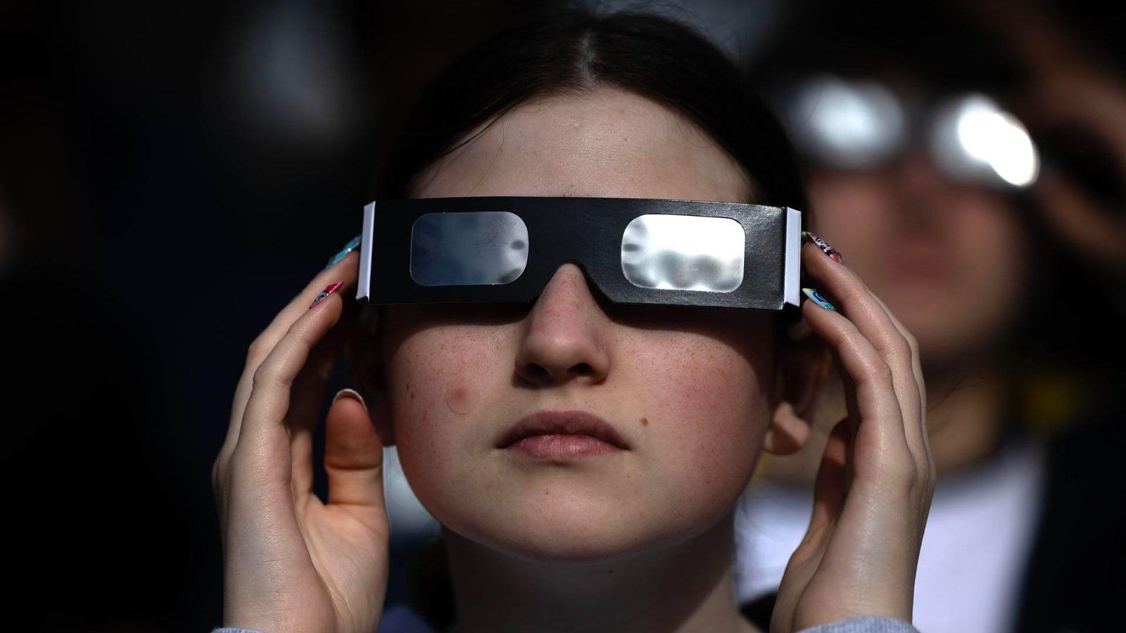 Partial solar eclipse from Greenwich Observatory in London
