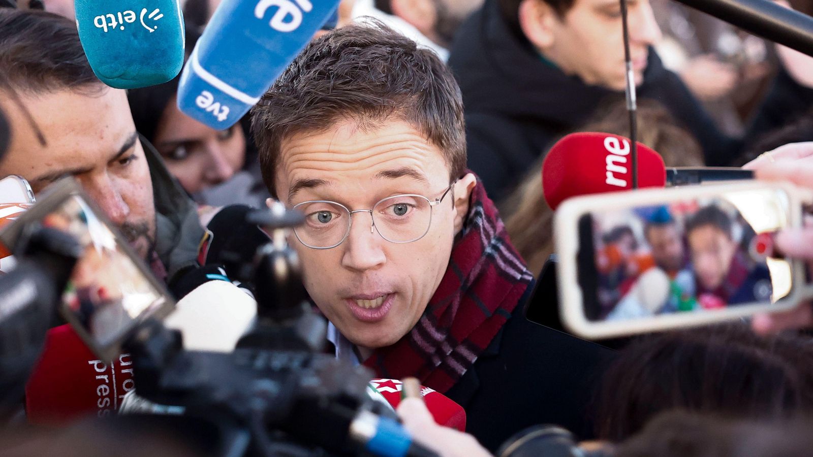 L'exdiputat de Sumar Íñigo Errejón, a l'arribada als jutjats