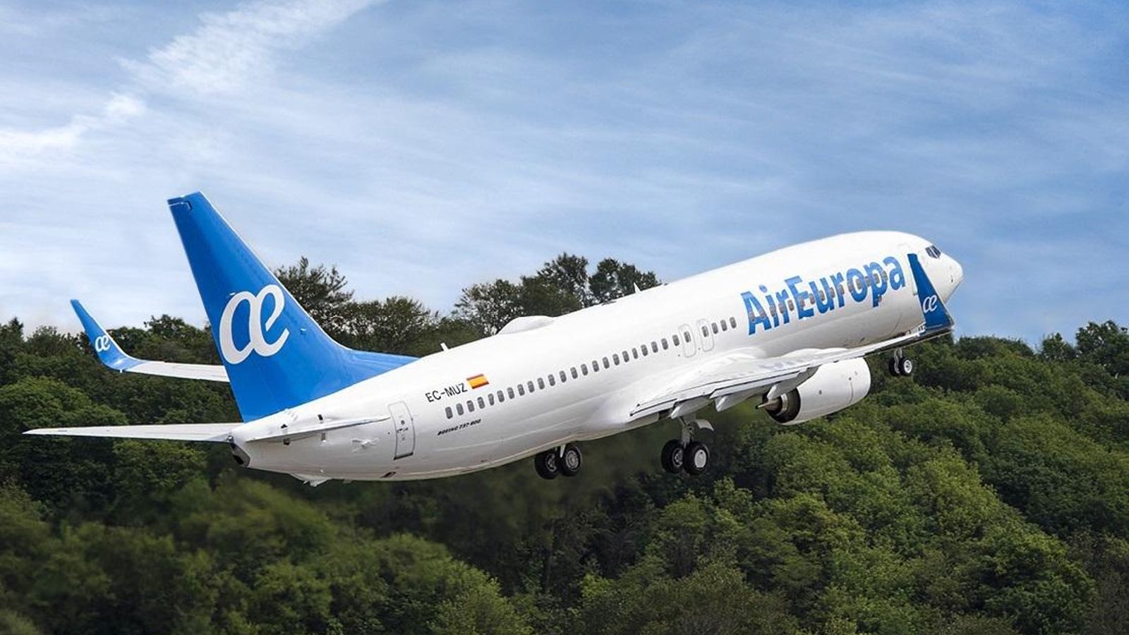 Un avió d'Air Europa, en una imatge d'arxiu Un avió d'Air Europa, en una imatge d'arxiu