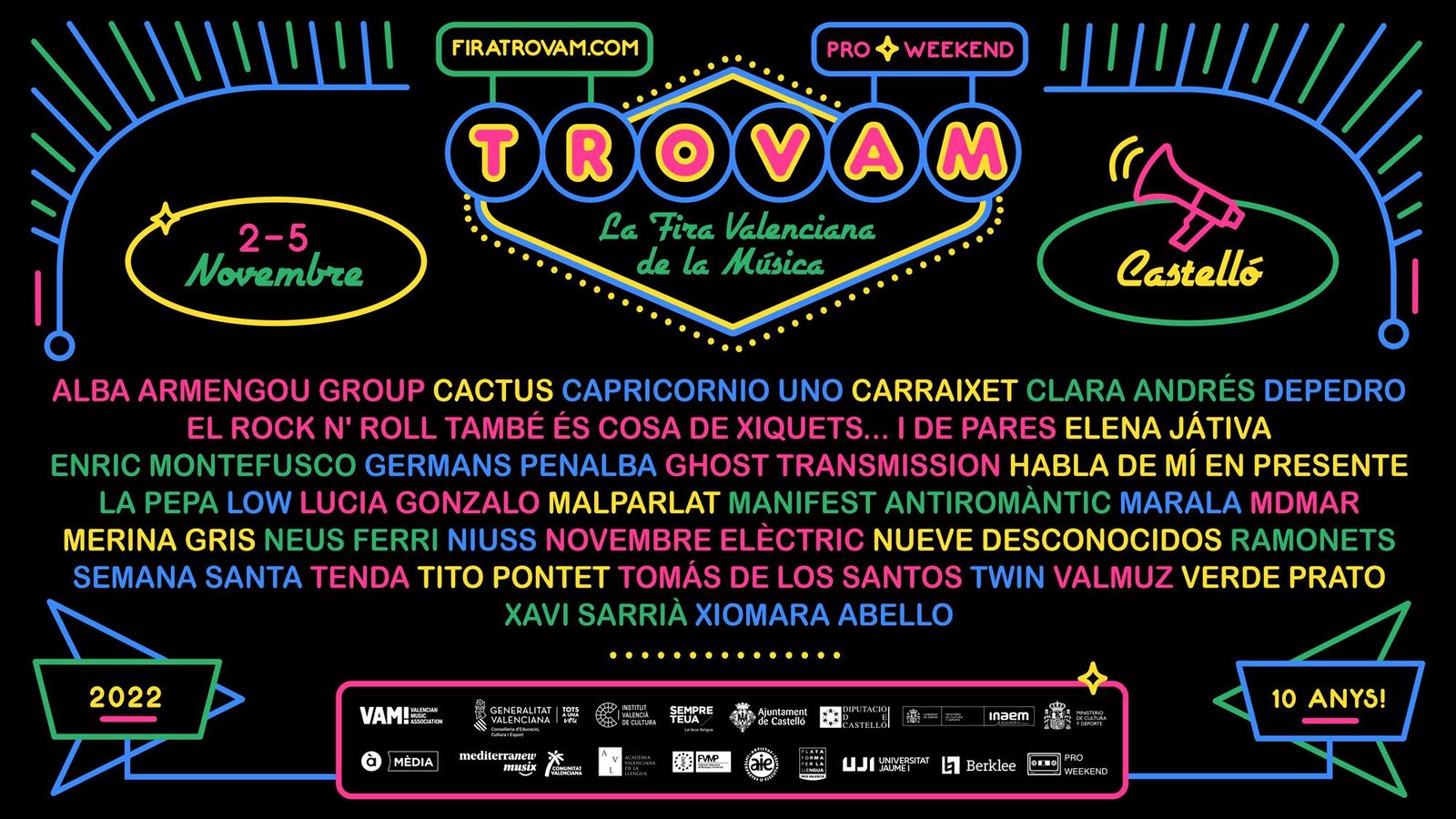 Cartell del festival Trovam
