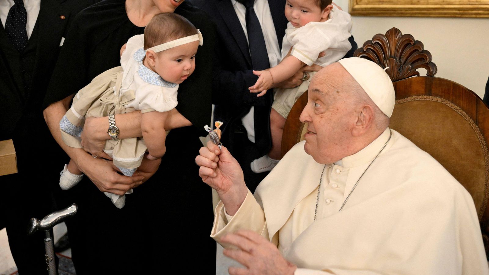 El papa Francesc el passat 14 de febrer abans d'ingressar a l'hospital