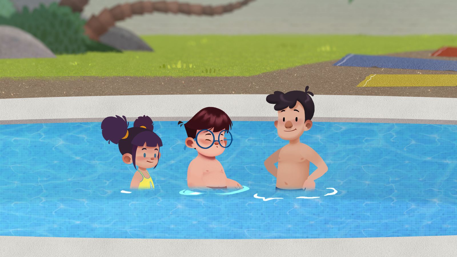 Un dia a la piscina