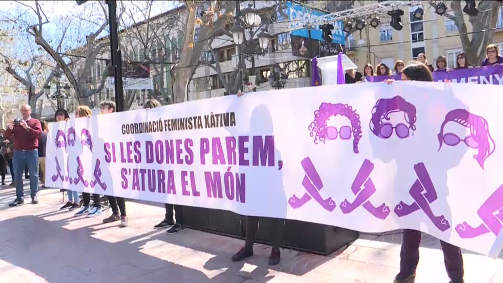 Imatge de la manifestació del 8 de març de 2019