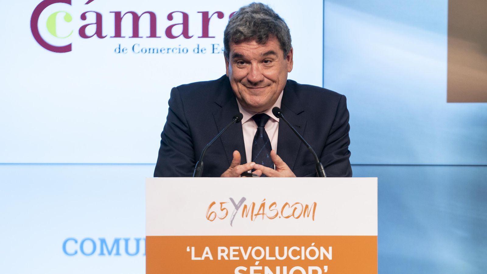 El ministre José Luis Escrivá intervé en l'acte ‘La revolució sènior' a Madrid