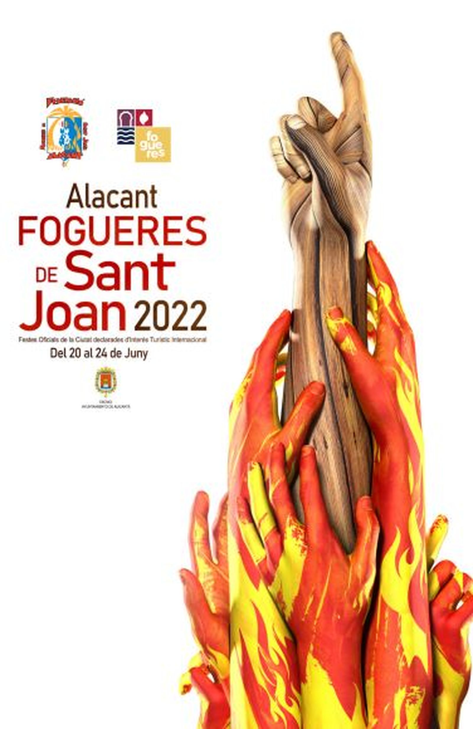 Imatge del cartell de les Fogueres de Sant Joan 2022