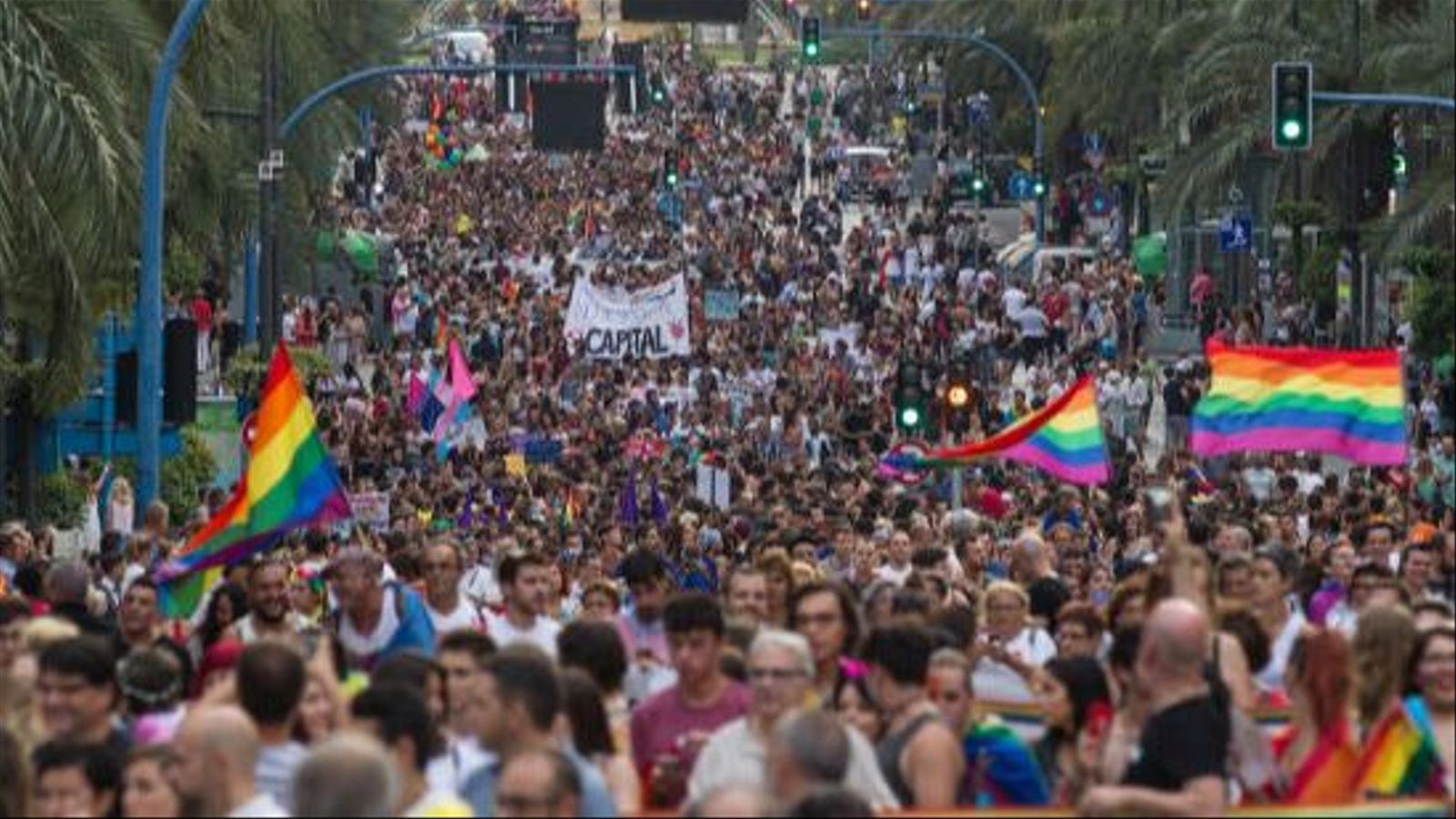 Marxa de l'Orgull a Alacant, en imatge d'arxiu