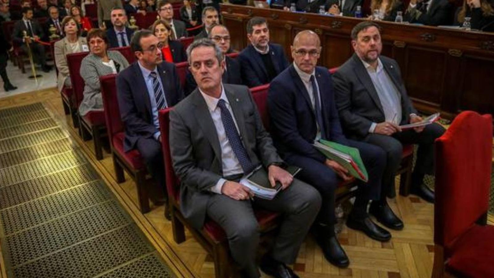 Junqueras, Turull, Rull i Sànchez seran conduïts de la presó de Soto del Real al Congrés mentre que Romeva anirà al Senat