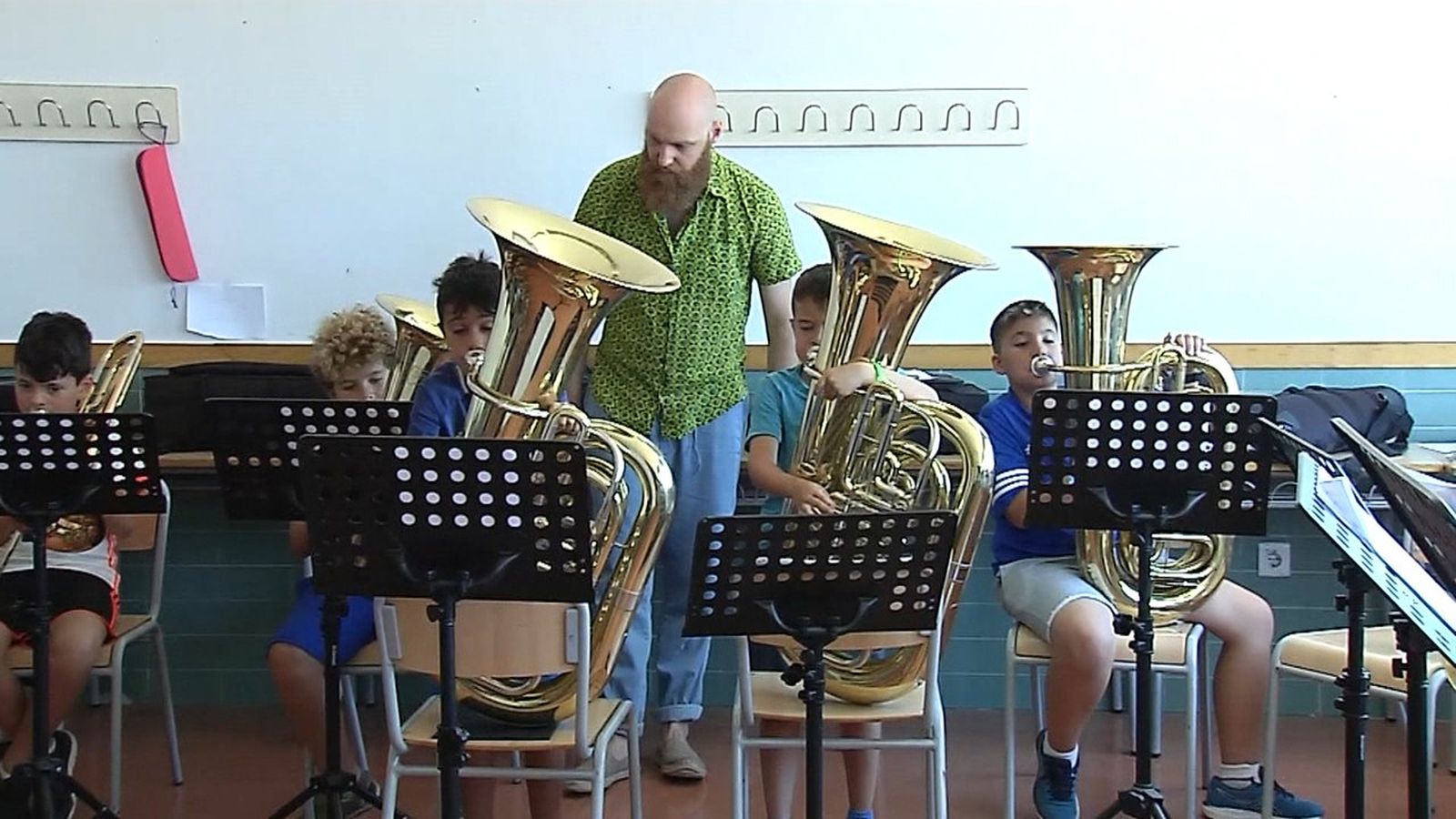 Classes a l'escola de música de Moncofa