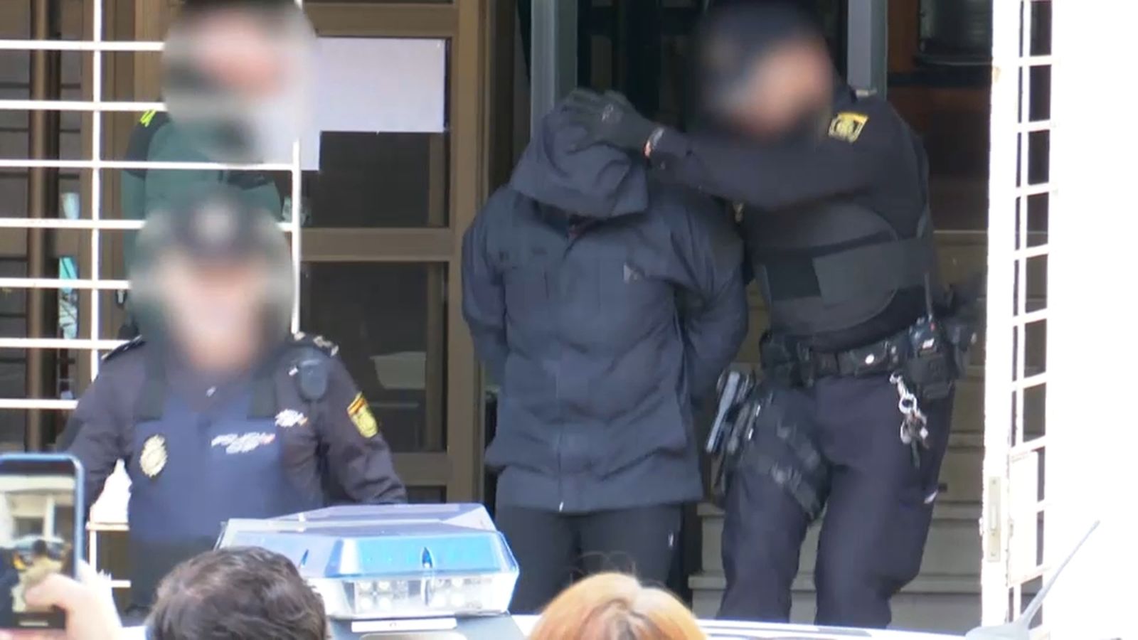 El presumpte autor del crim de Marta Calvo en una imatge d’arxiu, quan eixia de declarar del jutjat d’Alzira