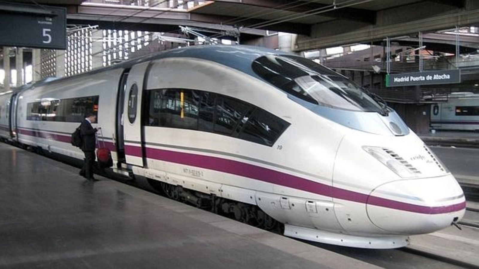 Tren AVE a l'estació Puerta de Atocha.