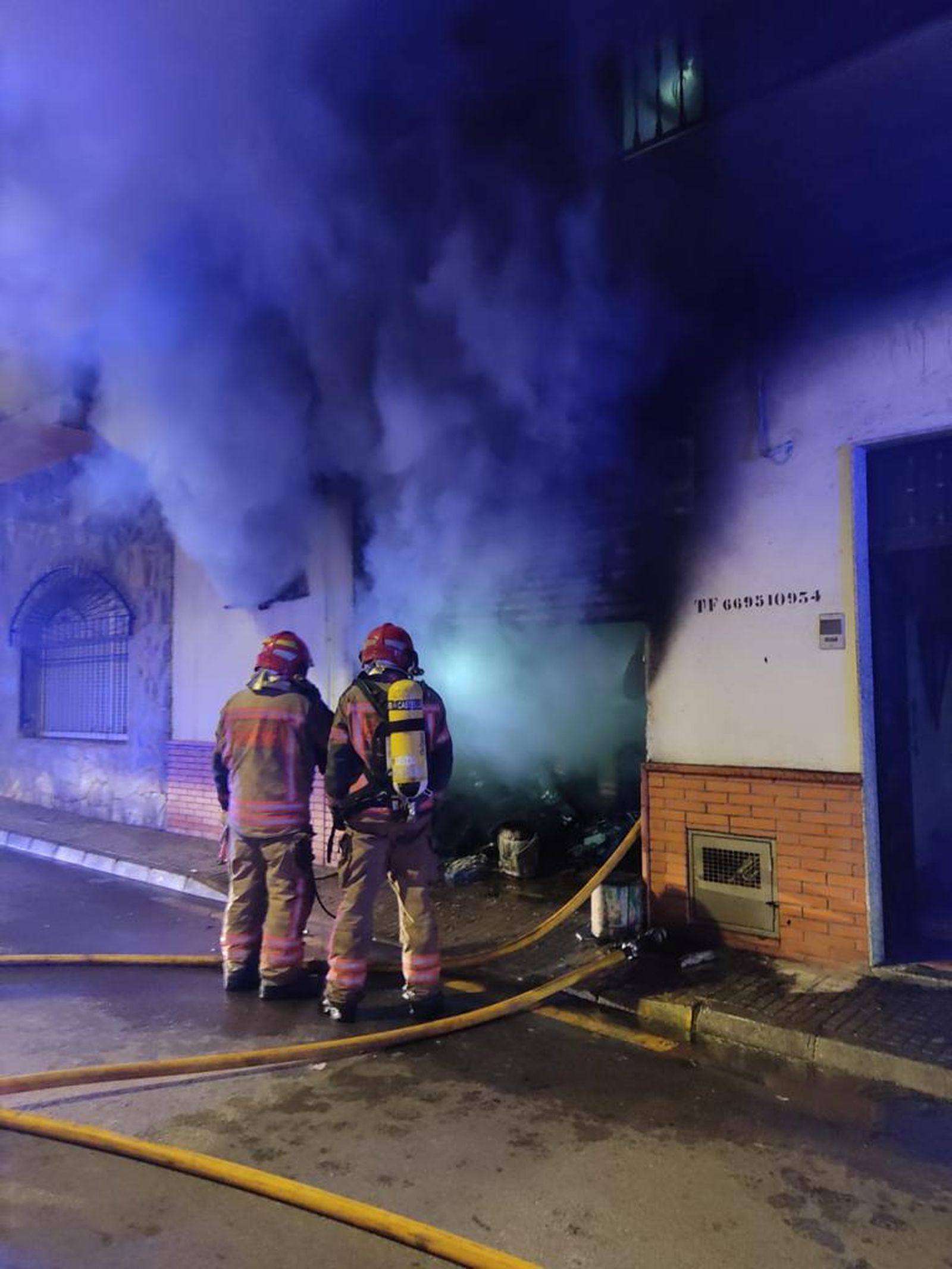 L'incendi a un garatge en el Grup San Lorenzo