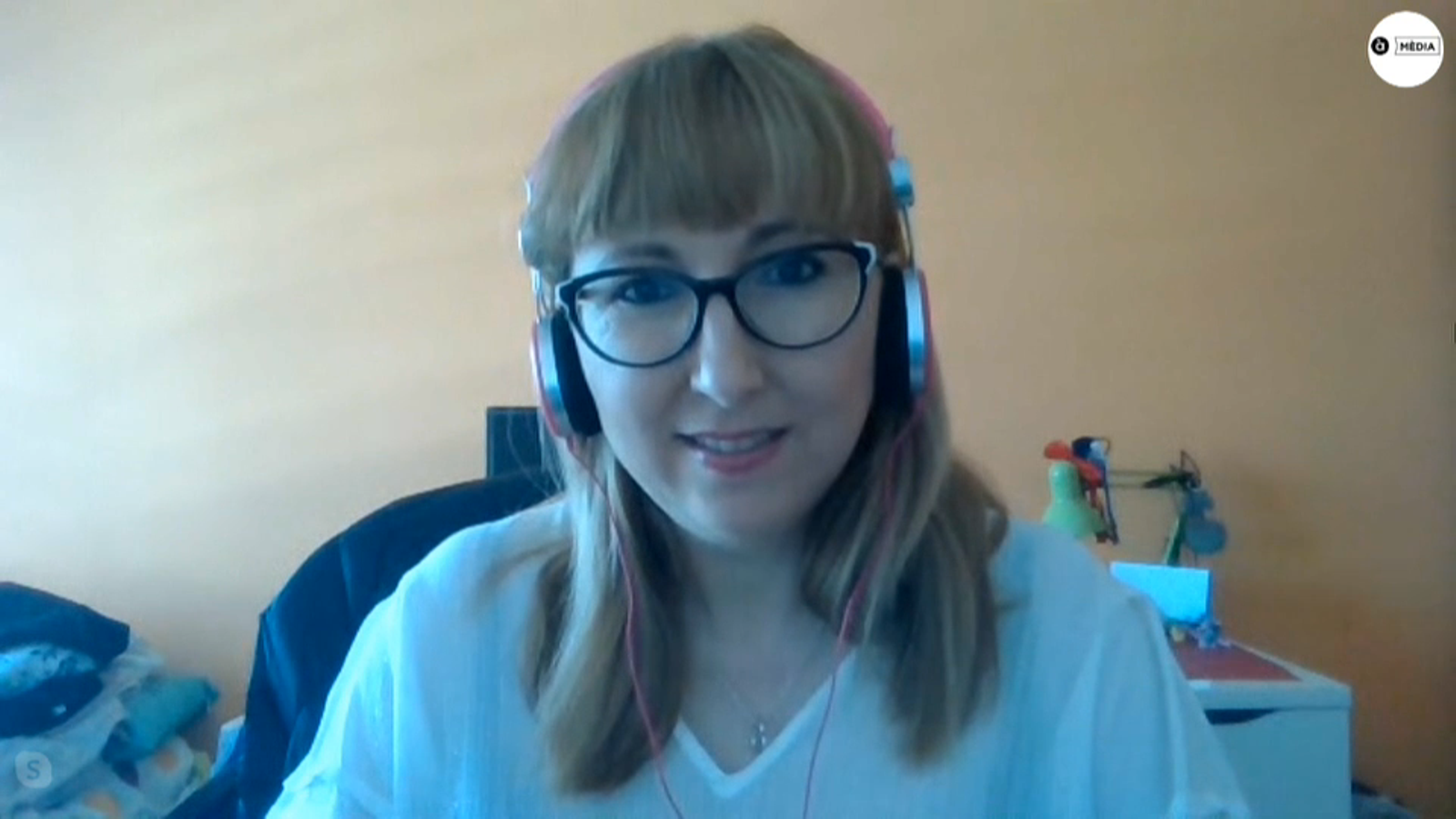 Una imatge de la presidenta de la FSMCV, durant l'entrevista