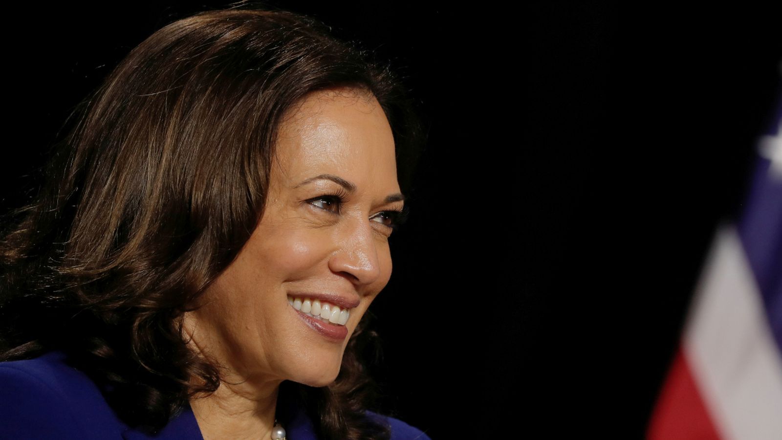 La candidata demòcrata a la vicepresidència Kamala Harris a un acte de campanya aquesta setmana