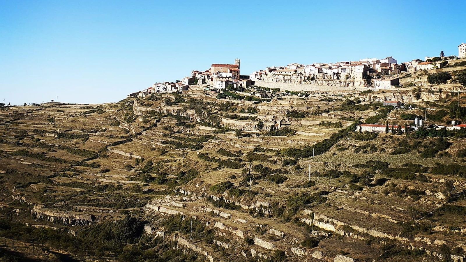 Panoràmica de Castellfort, un xicotet municipi dels Ports, on hi ha vora 200 habitants censats