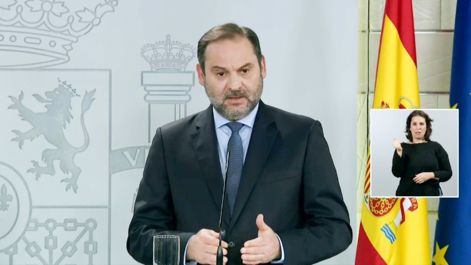 El ministre de Transports, Mobilitat i Agenda Urbana, José Luis Ábalos