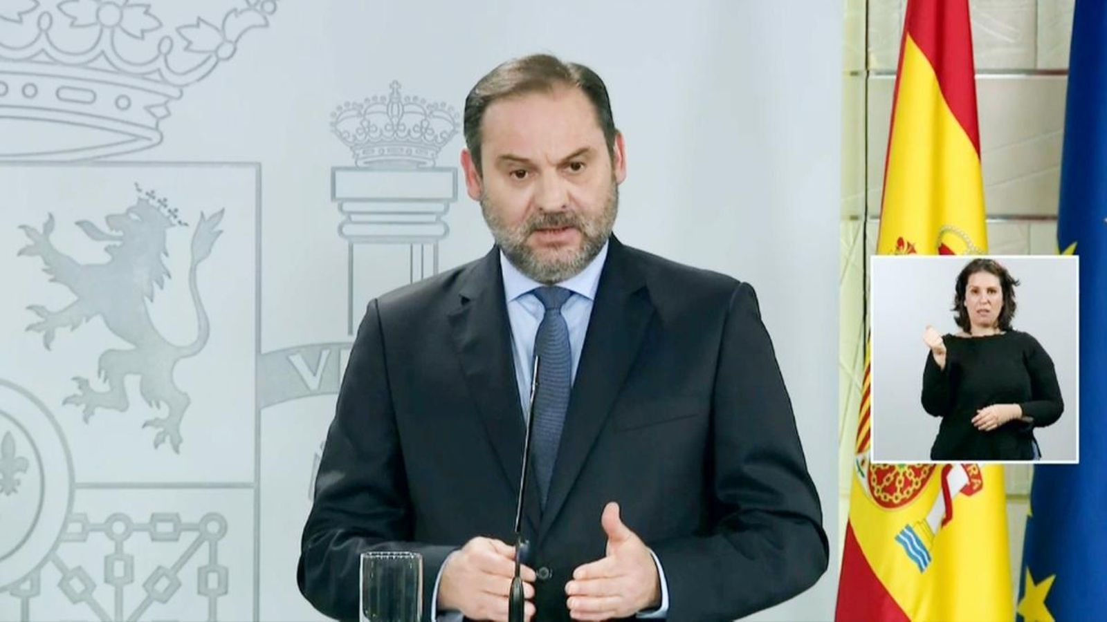 El ministre de Transports, Mobilitat i Agenda Urbana, José Luis Ábalos