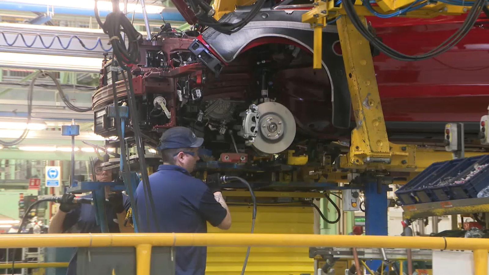 Treballadors de Ford a Almussafes