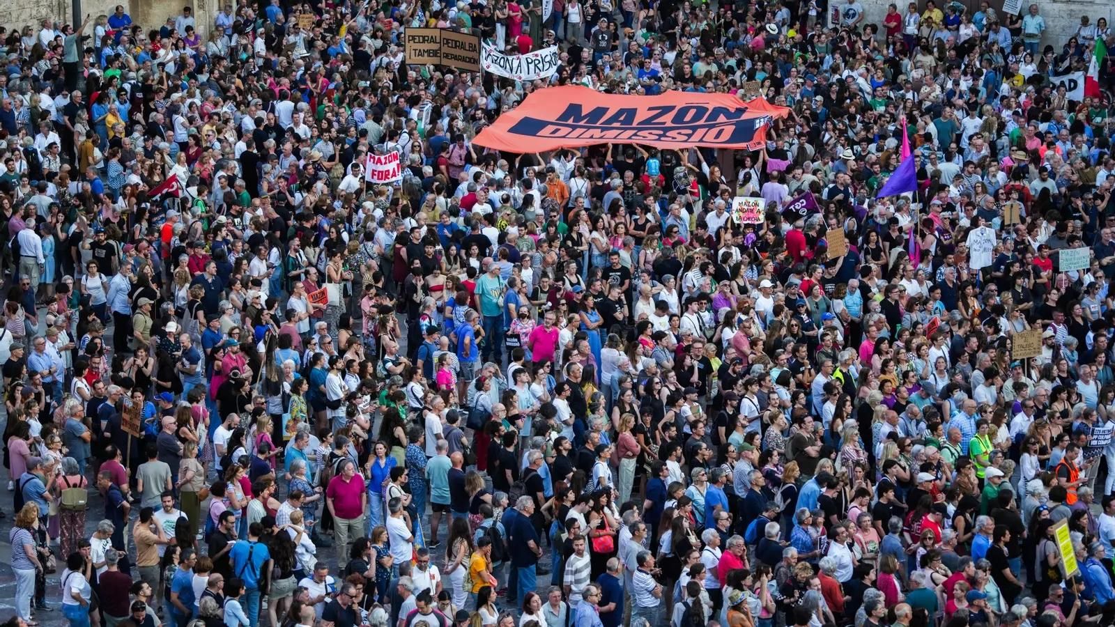 Manifestació del passat 29 de maig contra de la gestió de Mazón de la dana