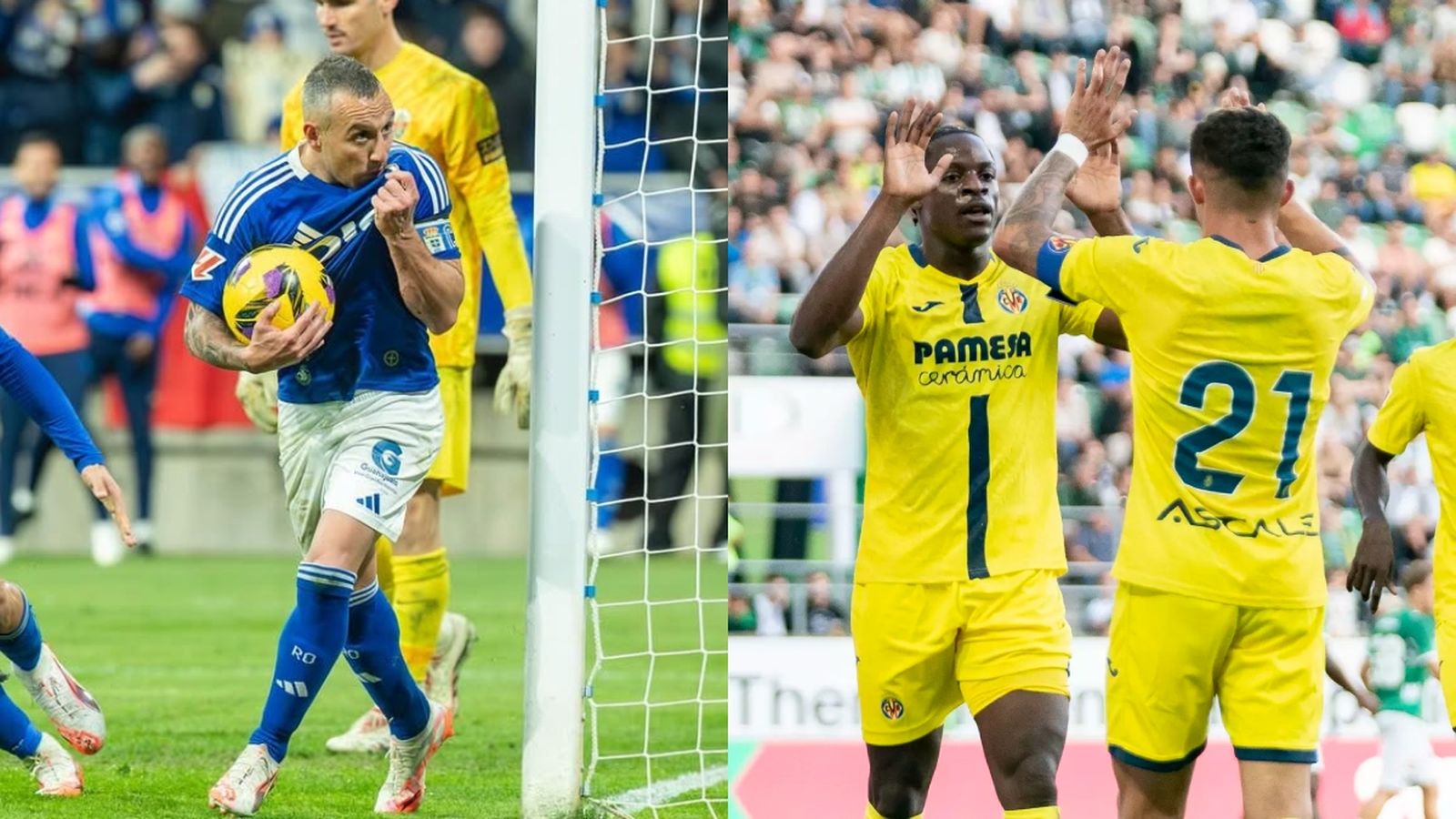 Cazorla i jugadors del Villarreal