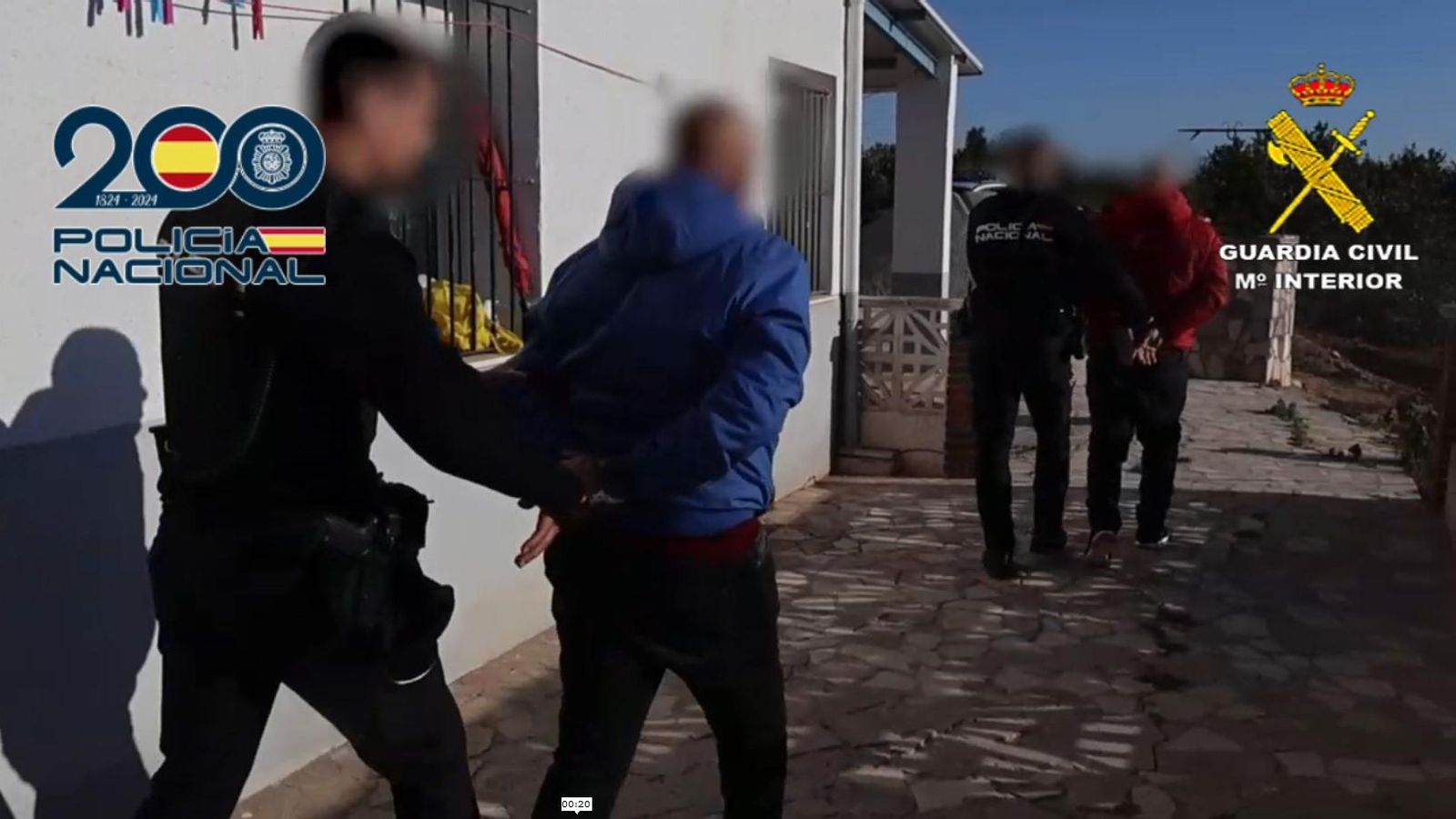 La Policia Nacional deté dos dels presumptes lladres