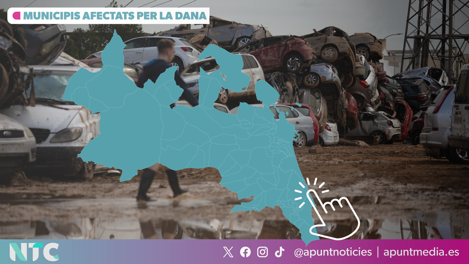 Municipis afectats per la DANA