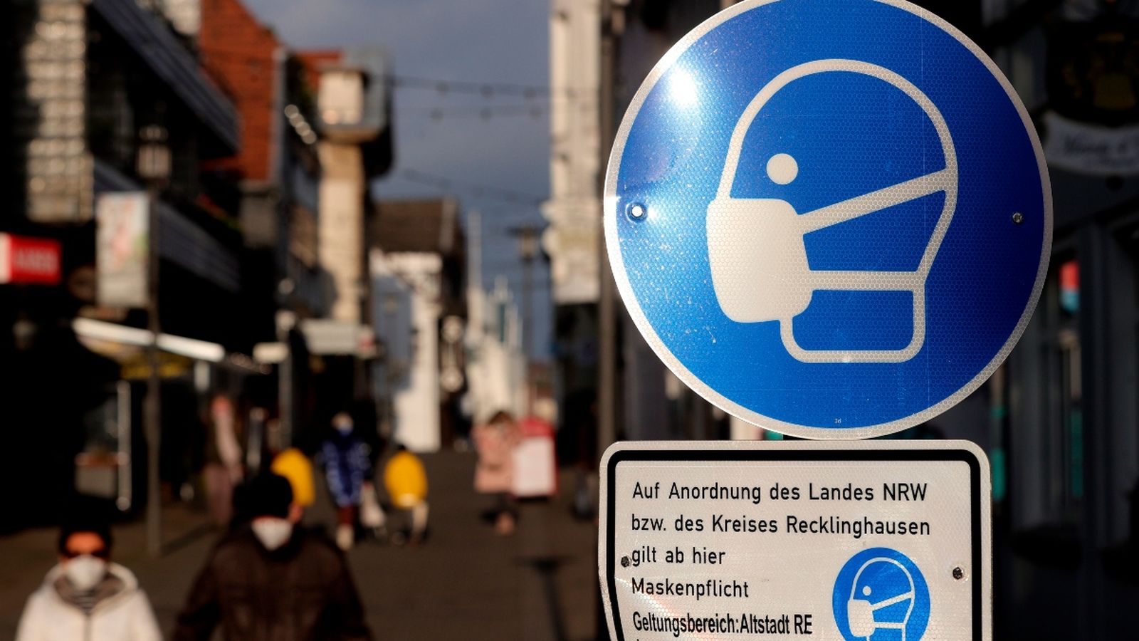 Un senyal a un carrer d'Alemanya