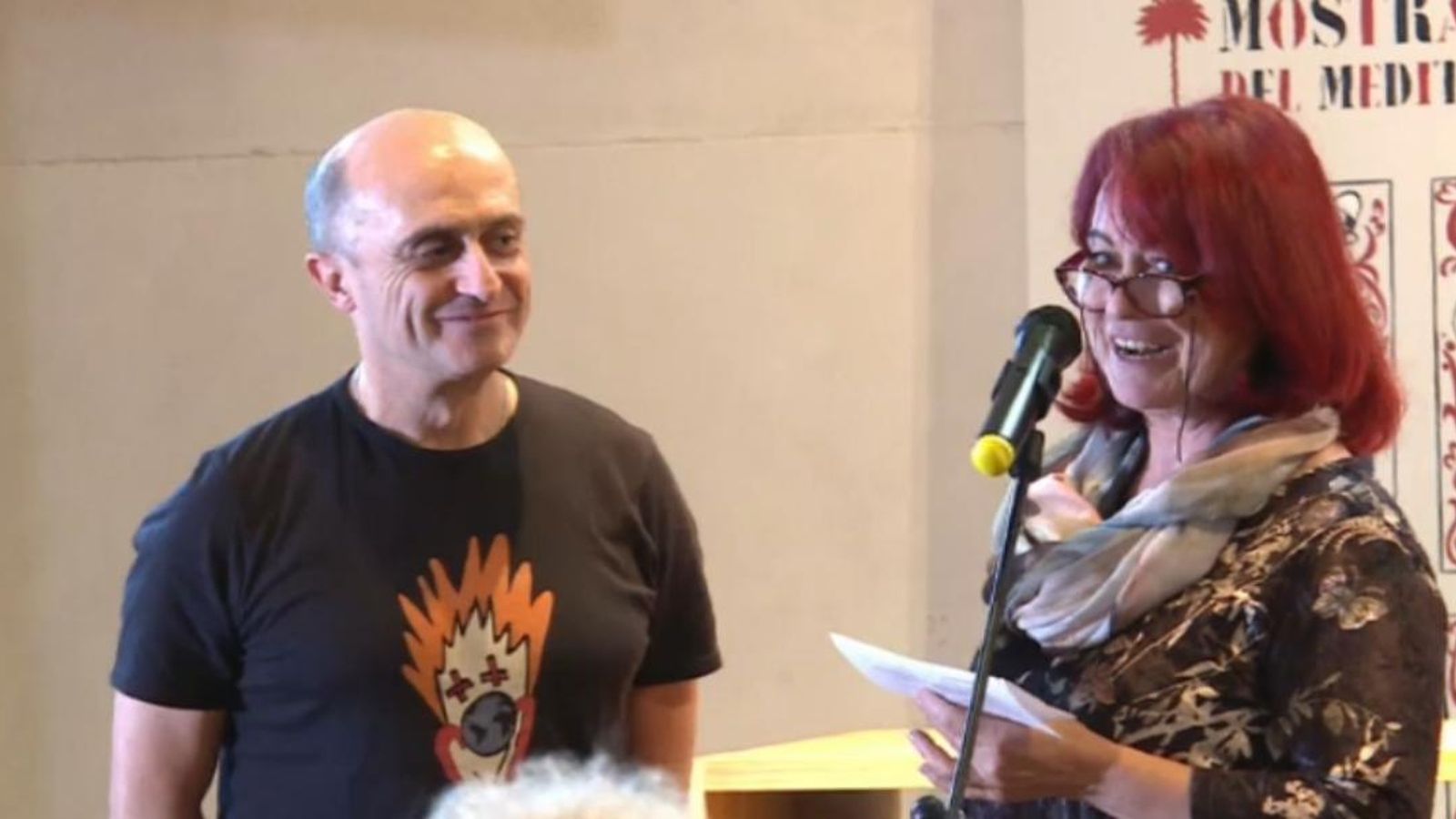 Pepe Viyuela, recollint el seu premi