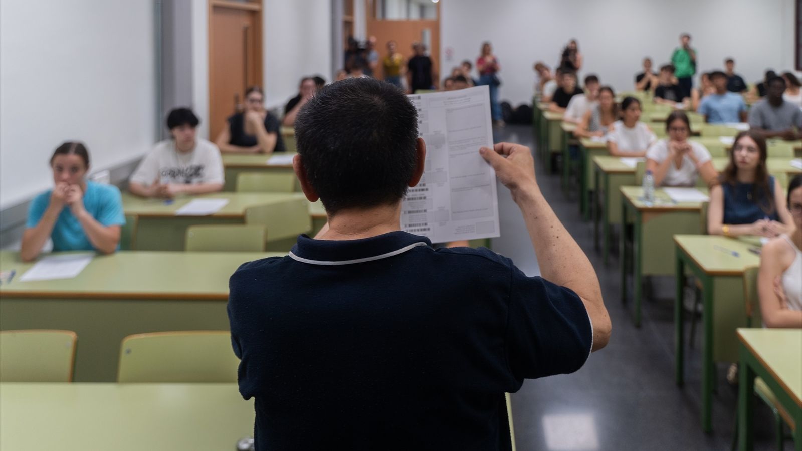 Imatge d'arxiu d'un exàmen de les PAU de 2025