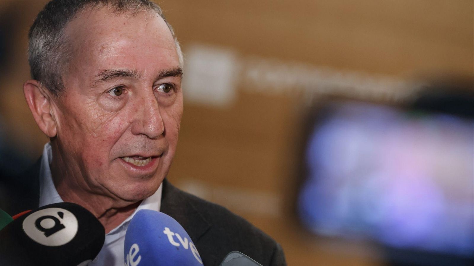 Baldoví atén els mitjans, en una imatge d'arxiu