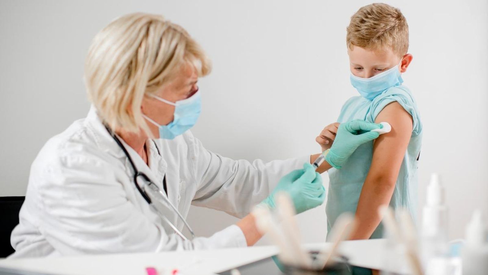 Vacunació d'un xiquet