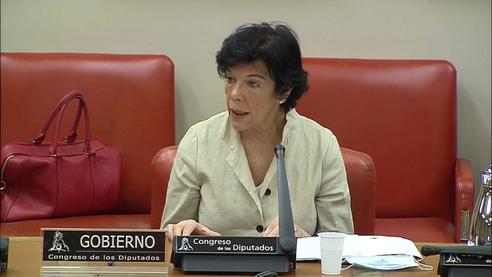 La ministra d'Educació, este matí, al Congrés dels Diputats