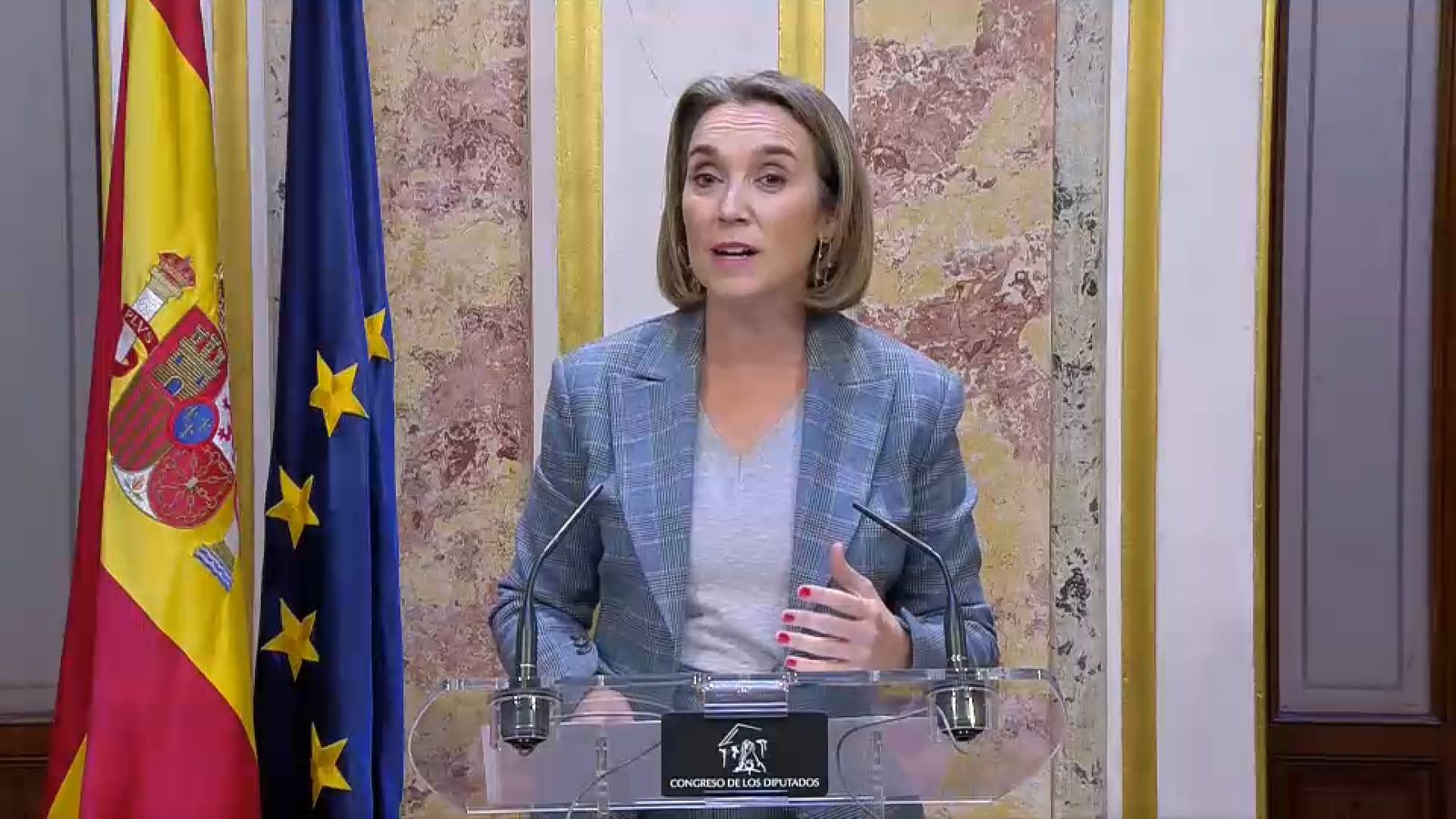 Gamarra valora el discurs de Sánchez en acabar la primera part del debat d'investidura