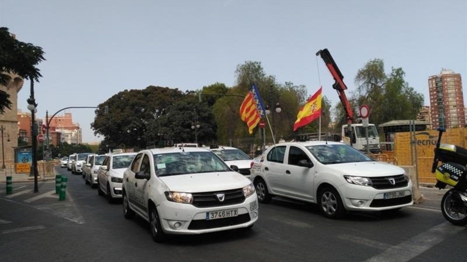Taxistes a la ciutat de València | Europa Press