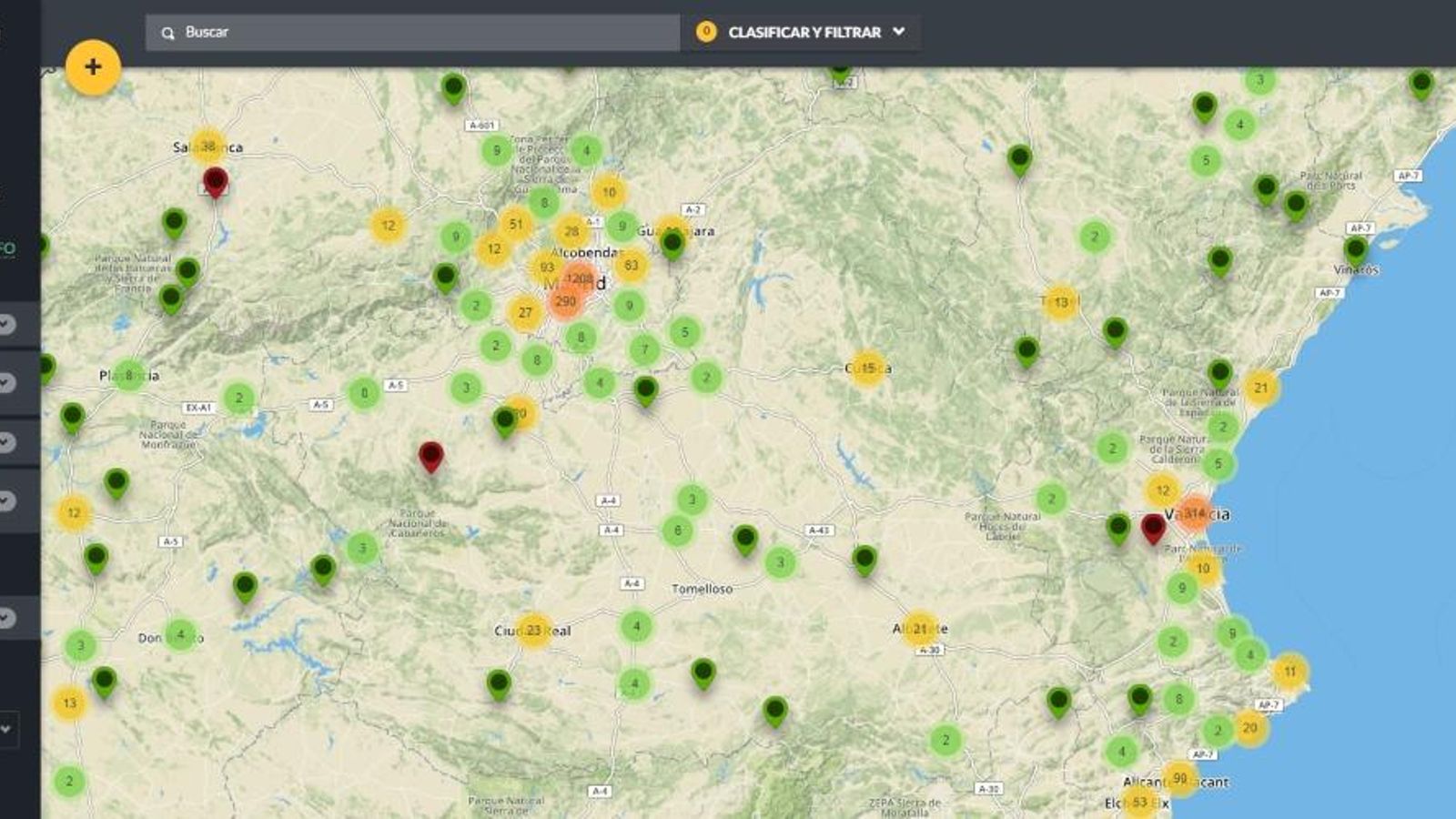Mapa Frena La Corba per a ajudar el veïnat Mapa Frena La Corba per a ajudar el veïnat