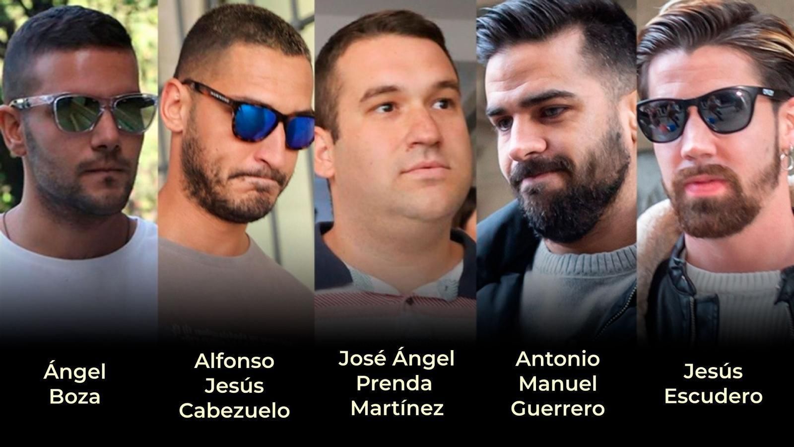 En imatge, els cincs condemnats de La Manada per la violació grupal En imatge, els cincs condemnats de La Manada per la violació grupal