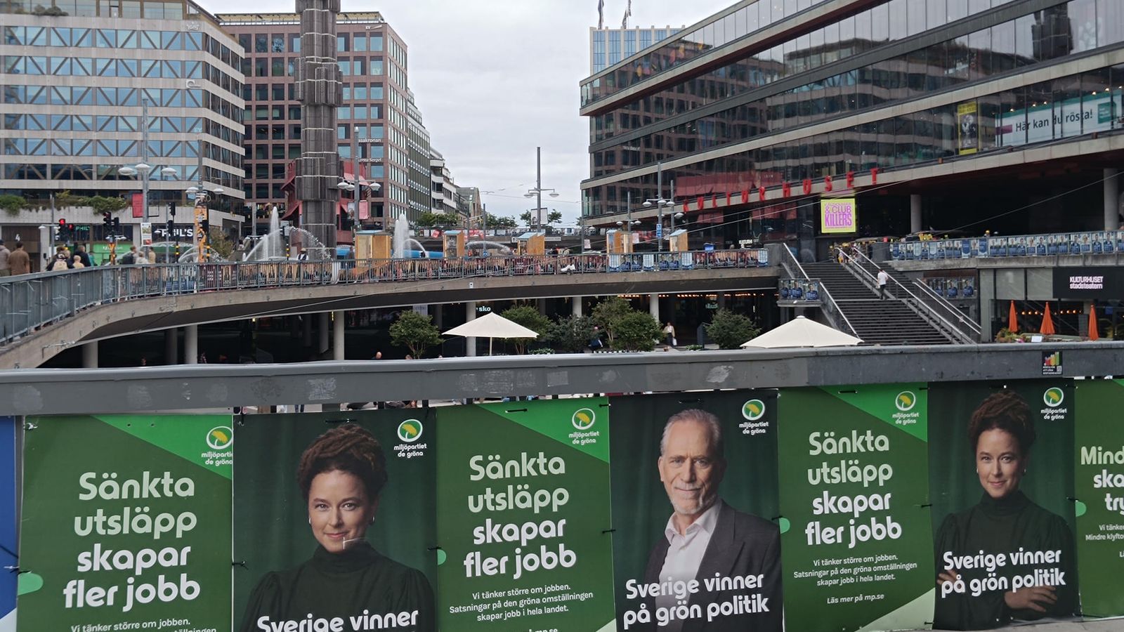 Cartells de la campanya electoral pels carrers d’Estocolm