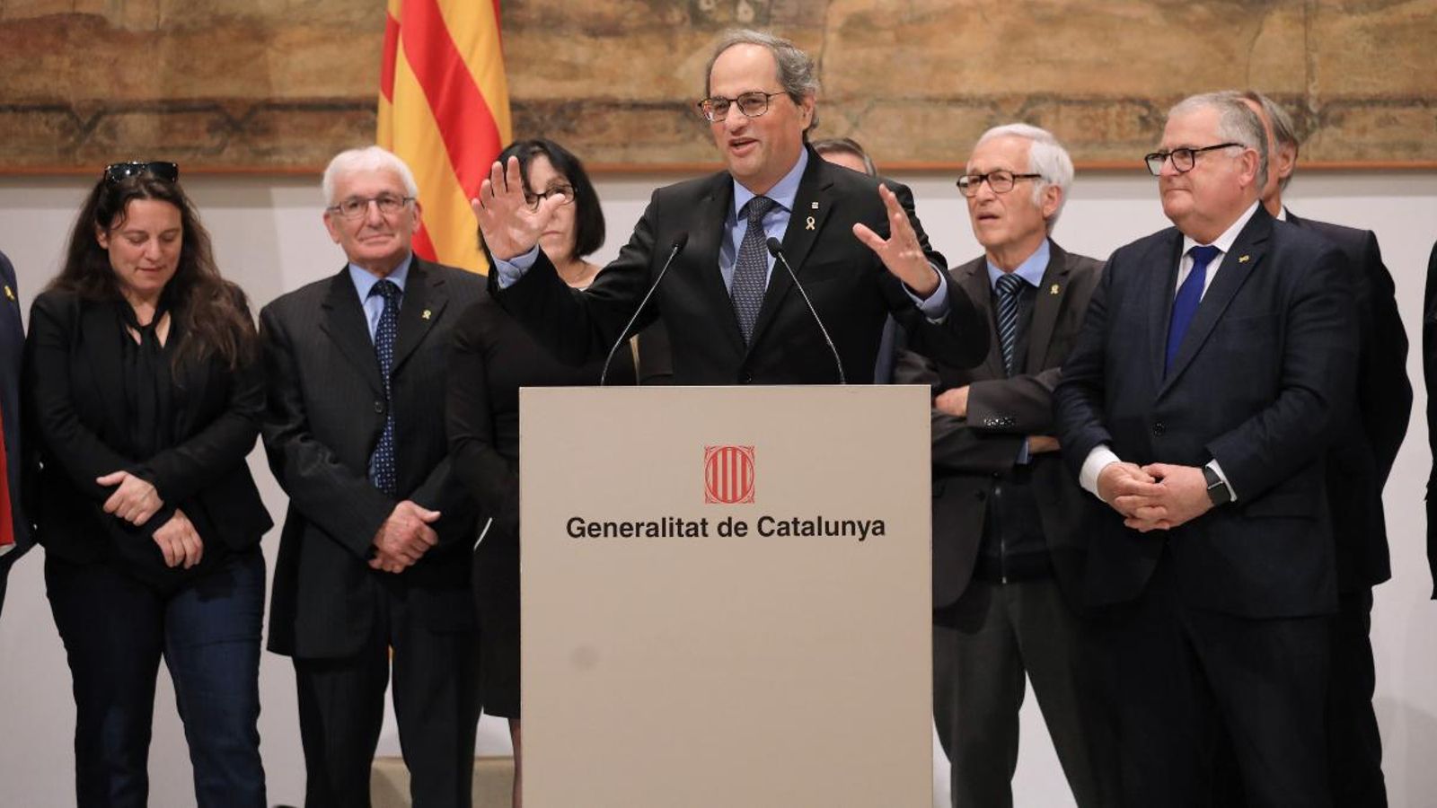 Quim Torra, després de trobar-se amb alcaldes dels Pirineus Orientals