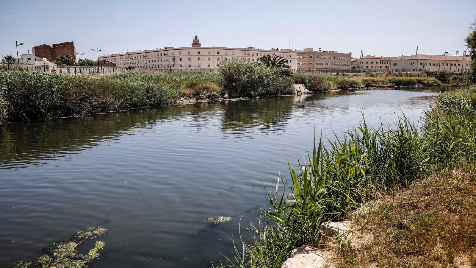 Imatge dels terrenys del futur parc de Desembocadura de València.