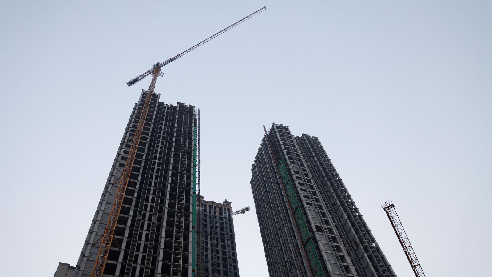 Una promoció de vivendes inacabada d'Evergrande a Luoyang