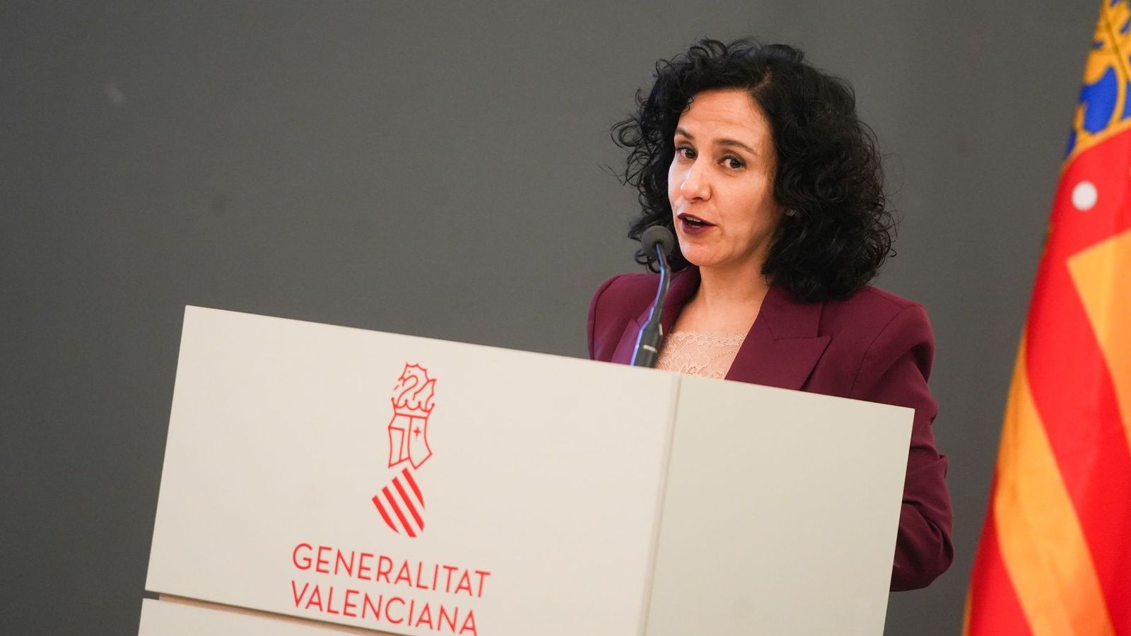 Elena Albalat, en la presa de possessió com a consellera de Servicis Socials