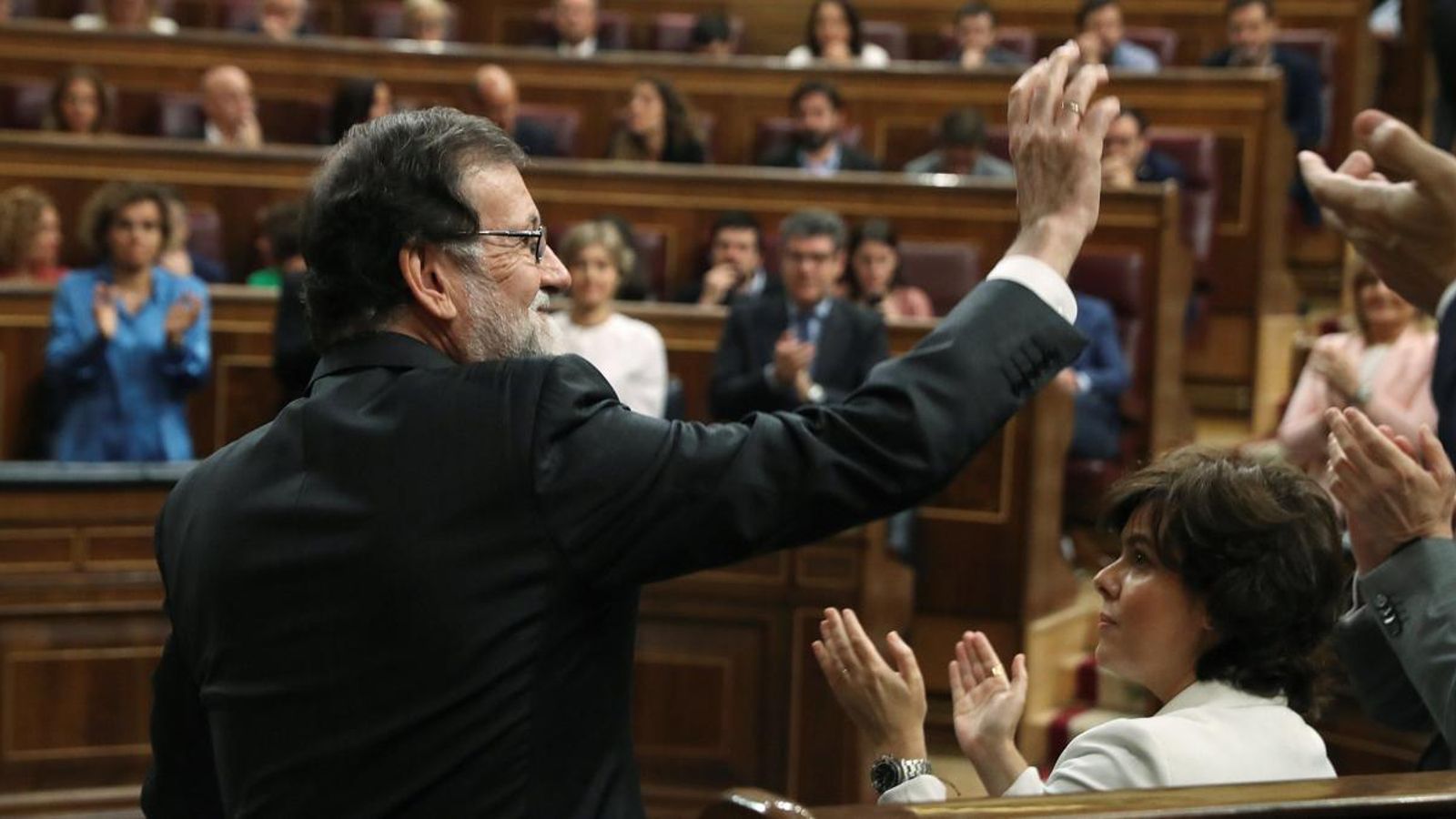 Mariano Rajoy en la seua entrada al Congrés