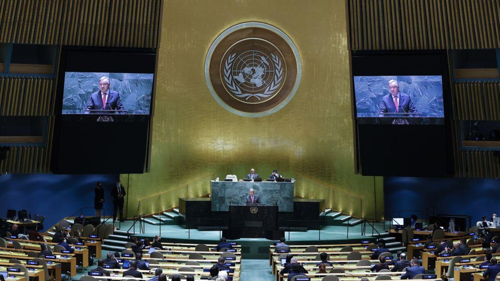 Imatge d'arxiu d'una Assemblea General de l'ONU Imatge d'arxiu d'una Assemblea General de l'ONU
