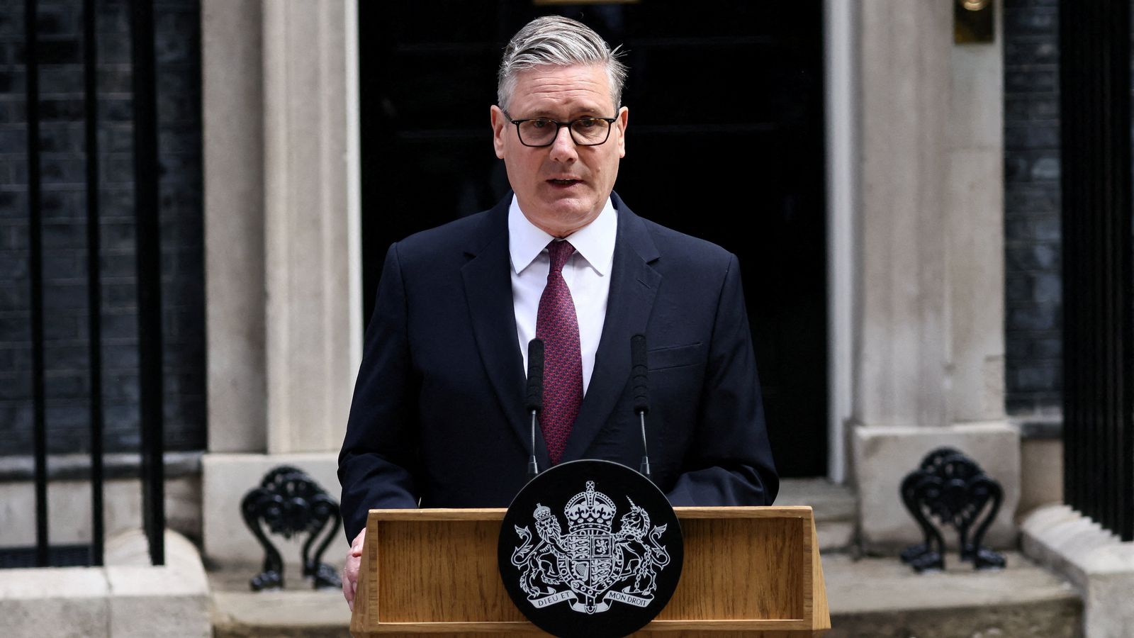 Starmer, este dilluns, a Downing Street
