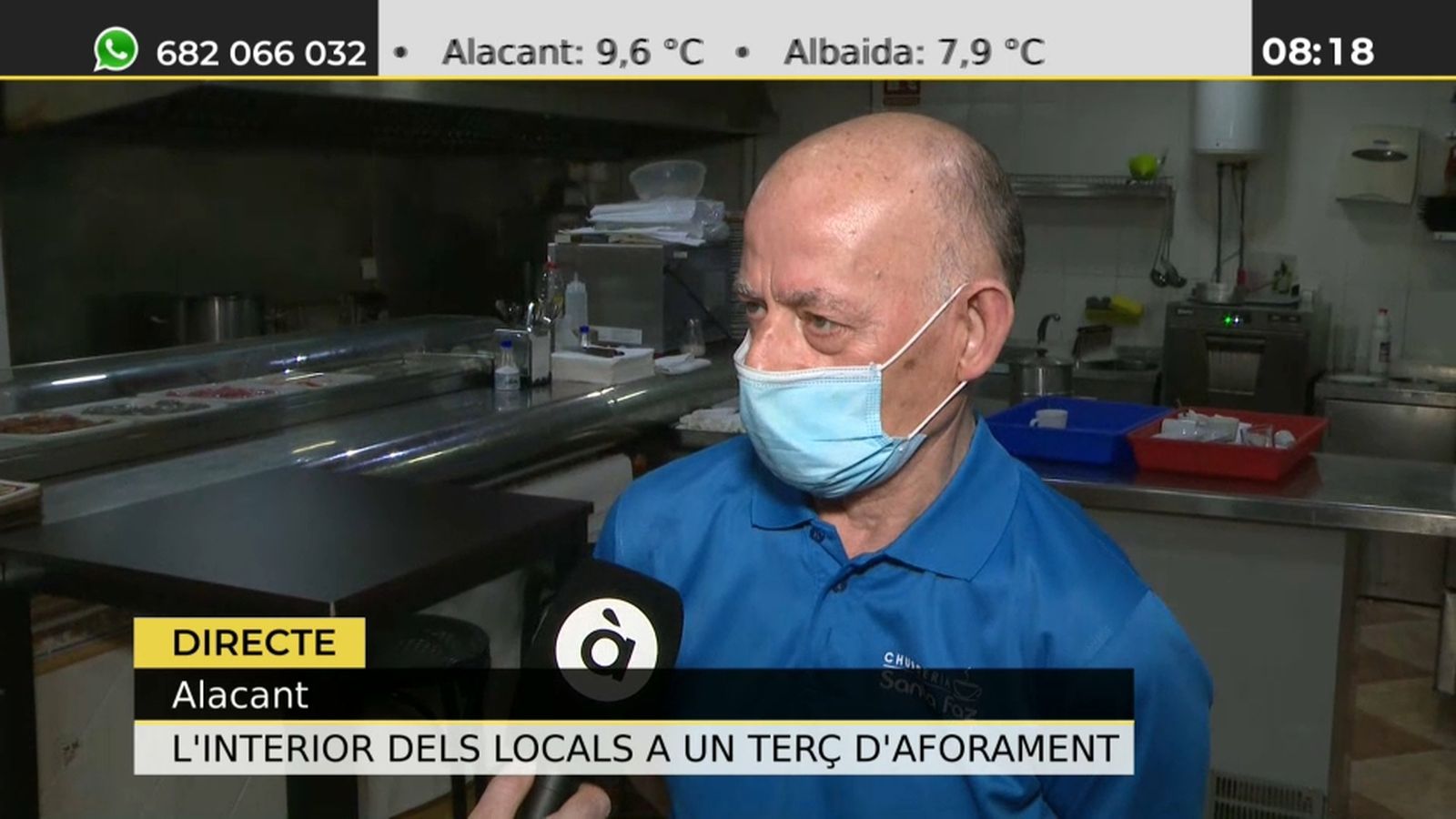 15.03.2021 Tomàs, propietari cafeteria Alacant