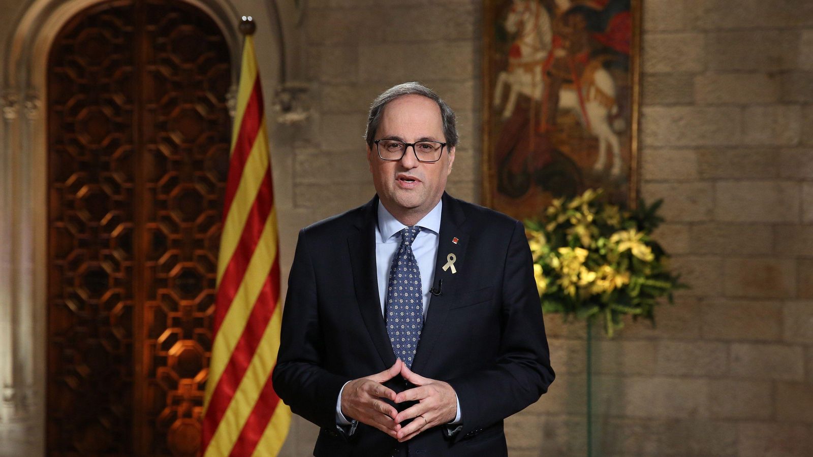 Quim Torra durant el discurs Quim Torra durant el discurs